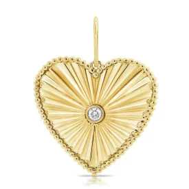14KY Diamond Heart Pendant-JJP0048-004