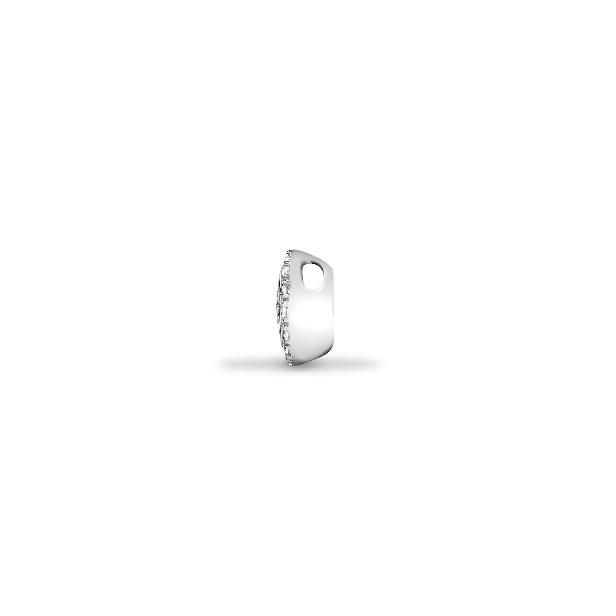 18ct White 0.20ct Diamond Cluster Pendant