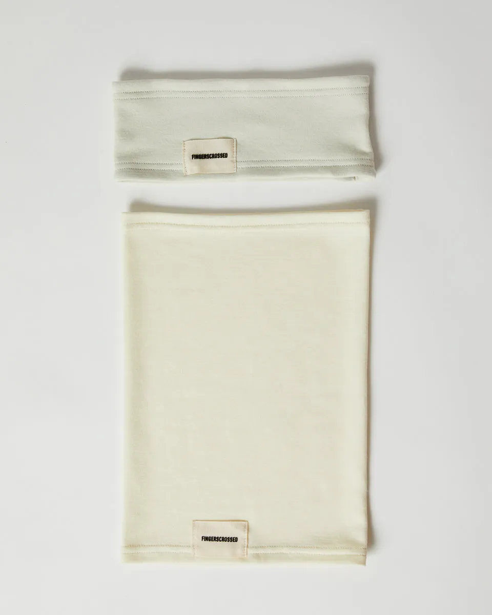 #2 SET HEADBAND   TUBE SCARF TOFU