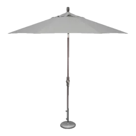 9' MARKET UMBRELLA, CAST SILVER