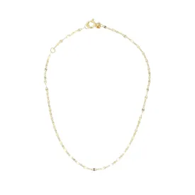 9kt Gold Diamond Cut Chain Anklet