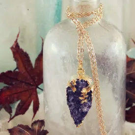 Amethyst Arrow Necklace