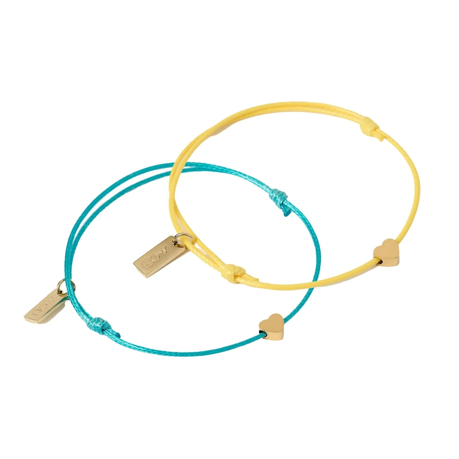 Angel Heart Friendship Bracelet Pair