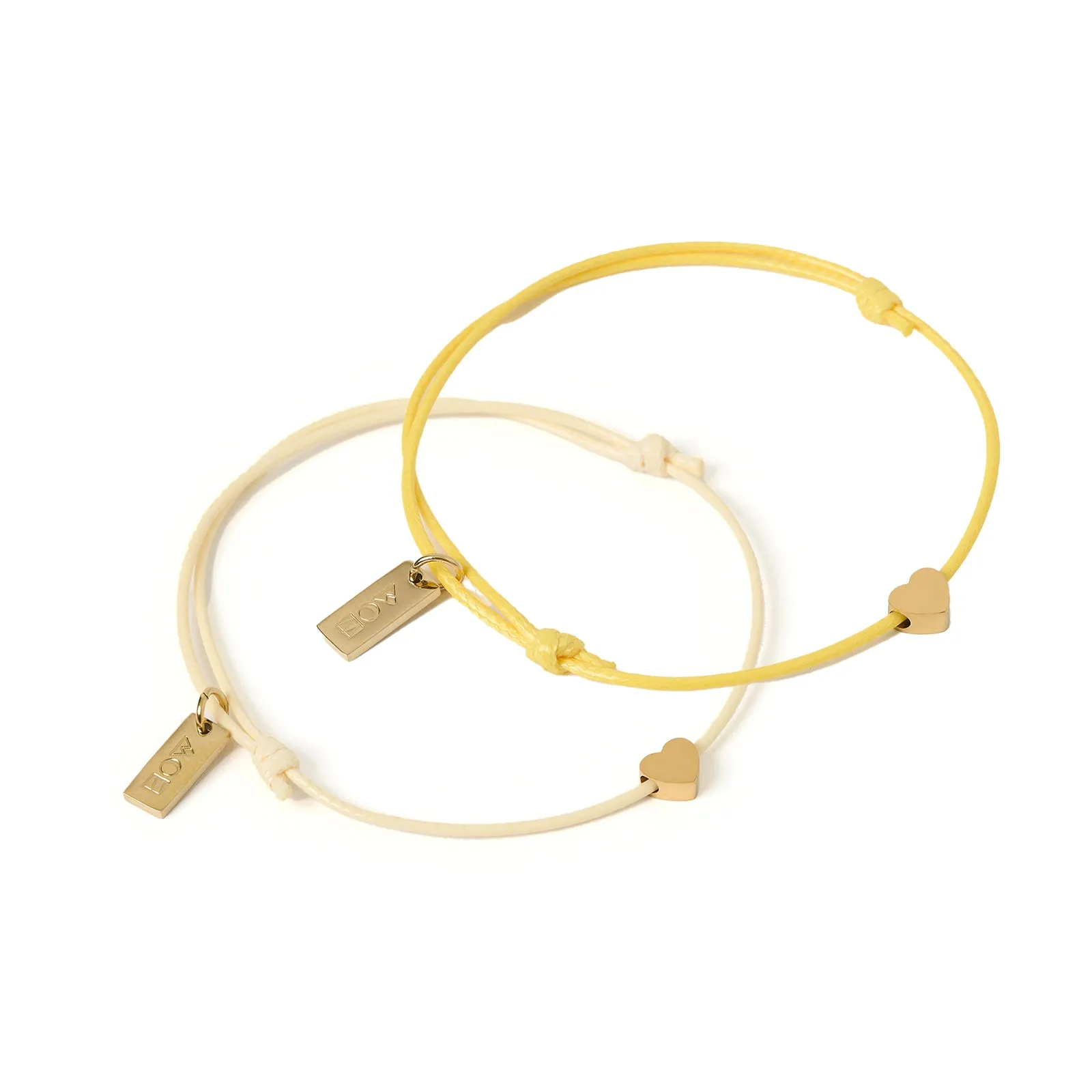 Angel Heart Friendship Bracelet Pair
