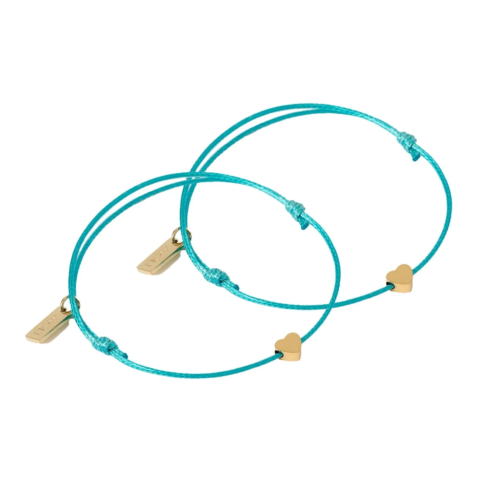 Angel Heart Friendship Bracelet Pair