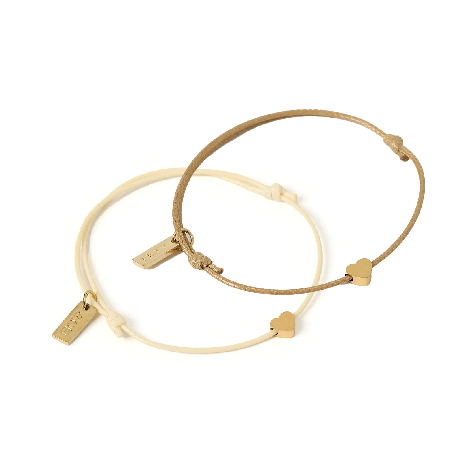 Angel Heart Friendship Bracelet Pair