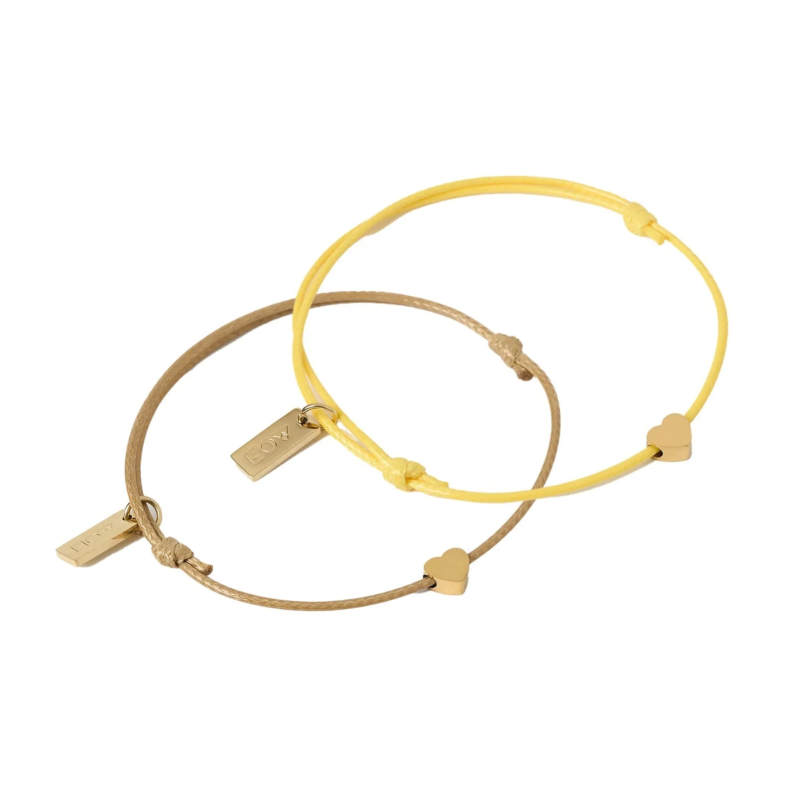 Angel Heart Friendship Bracelet Pair