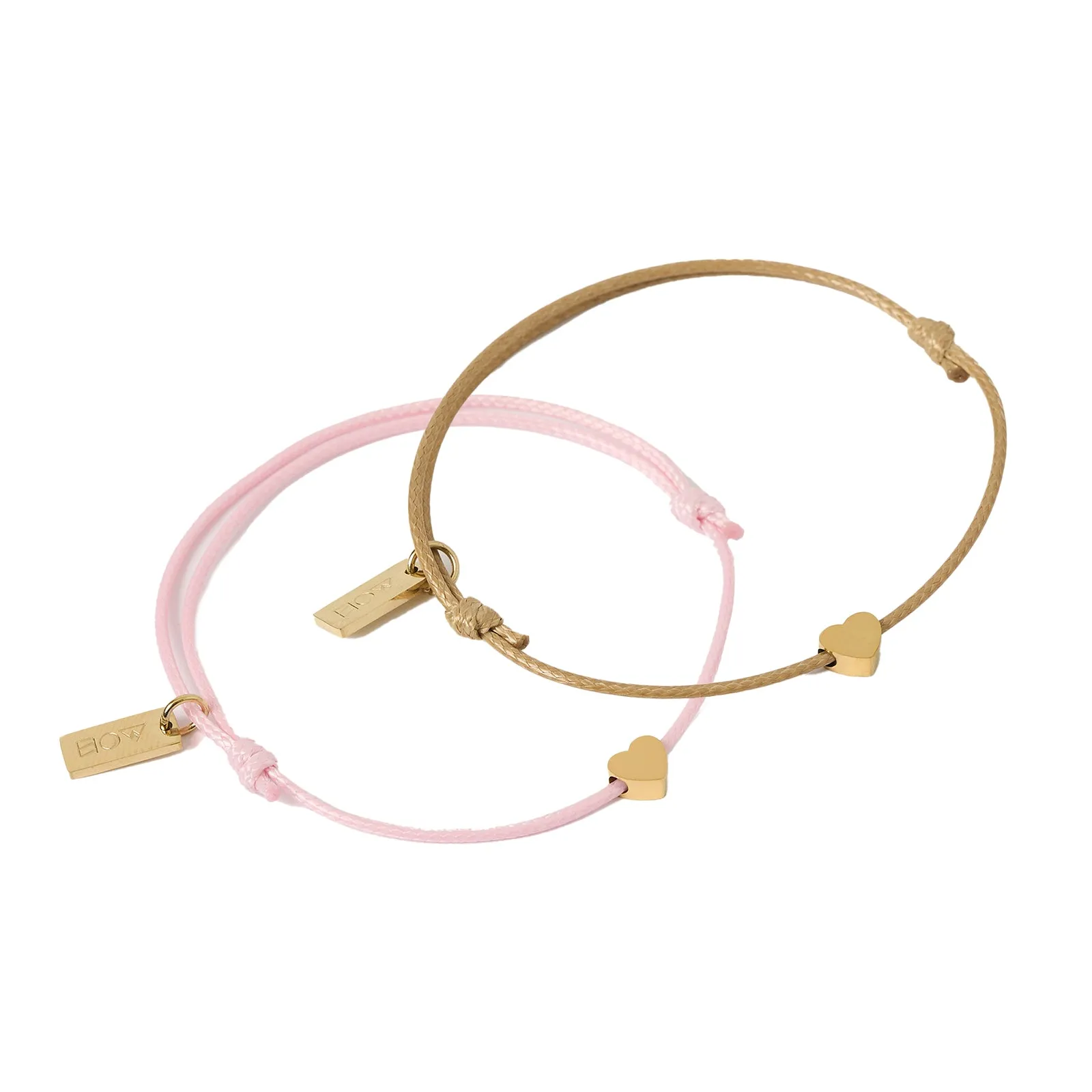 Angel Heart Friendship Bracelet Pair