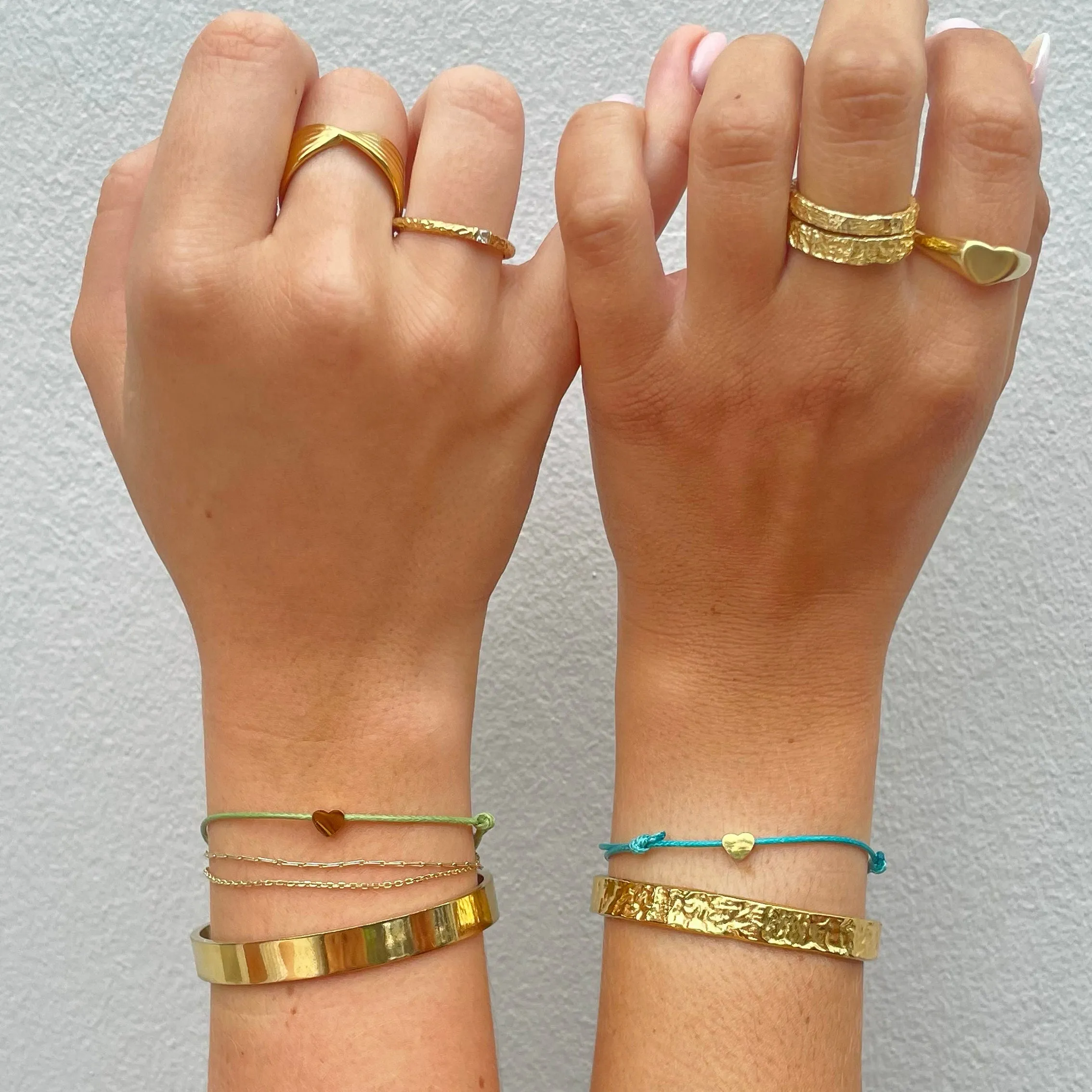 Angel Heart Friendship Bracelet Pair