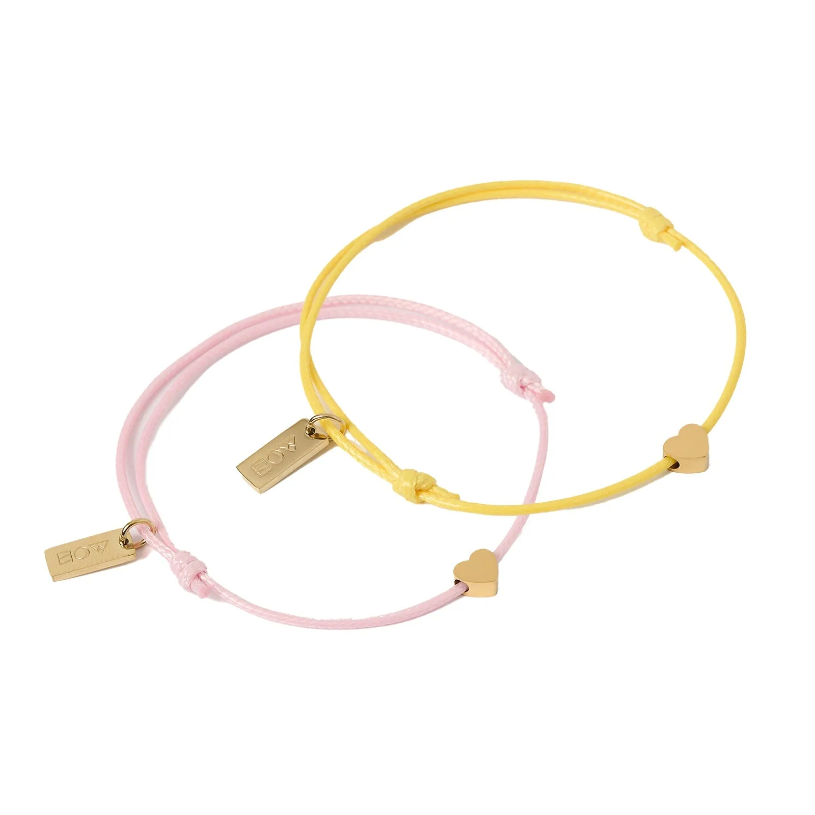 Angel Heart Friendship Bracelet Pair