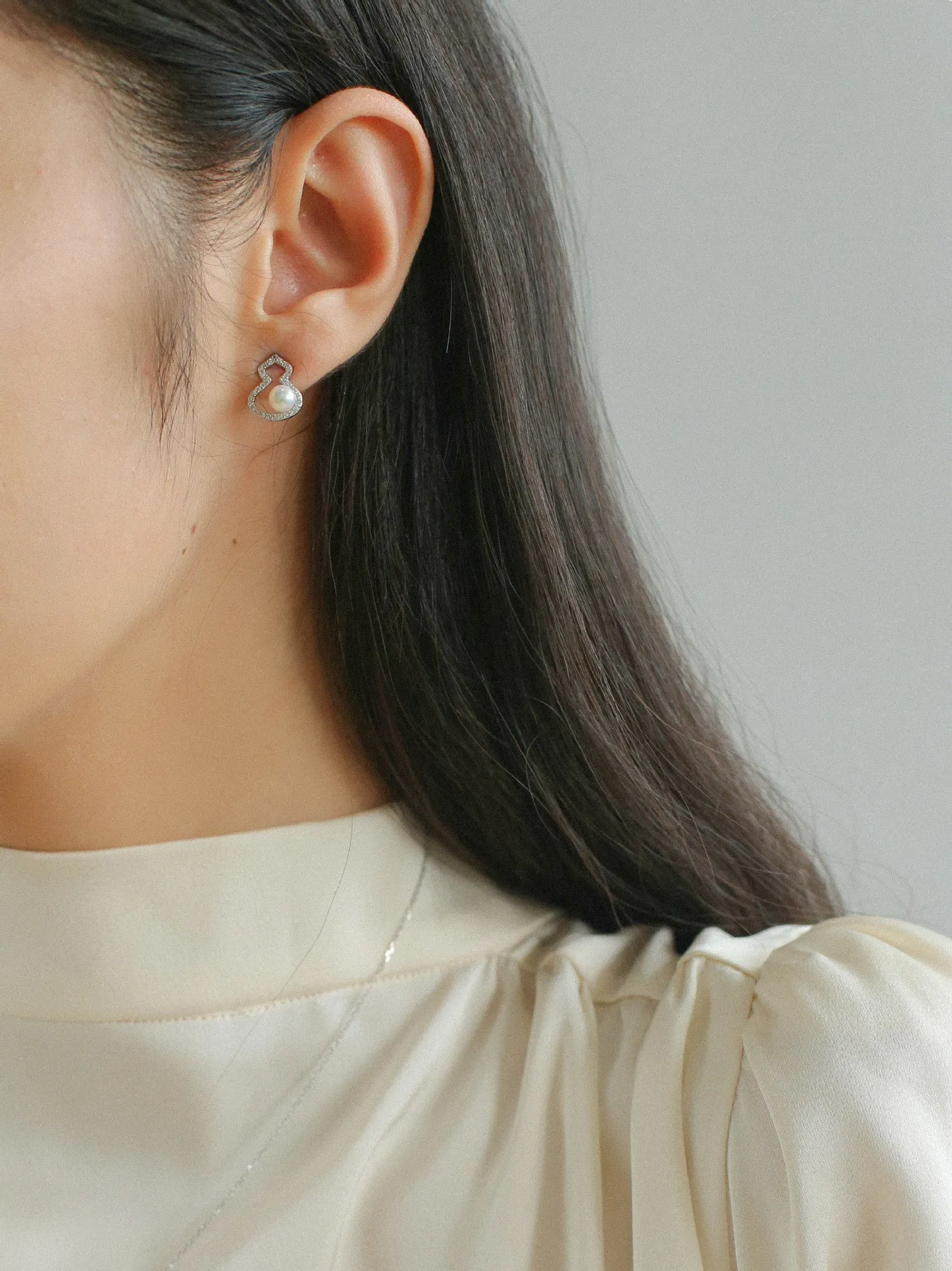 Aurora Freshwater AK Mini Gourd Stud Earrings