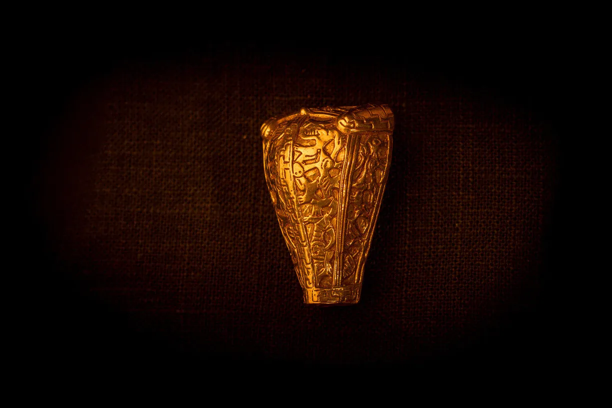 Bear head box brooch - VB23