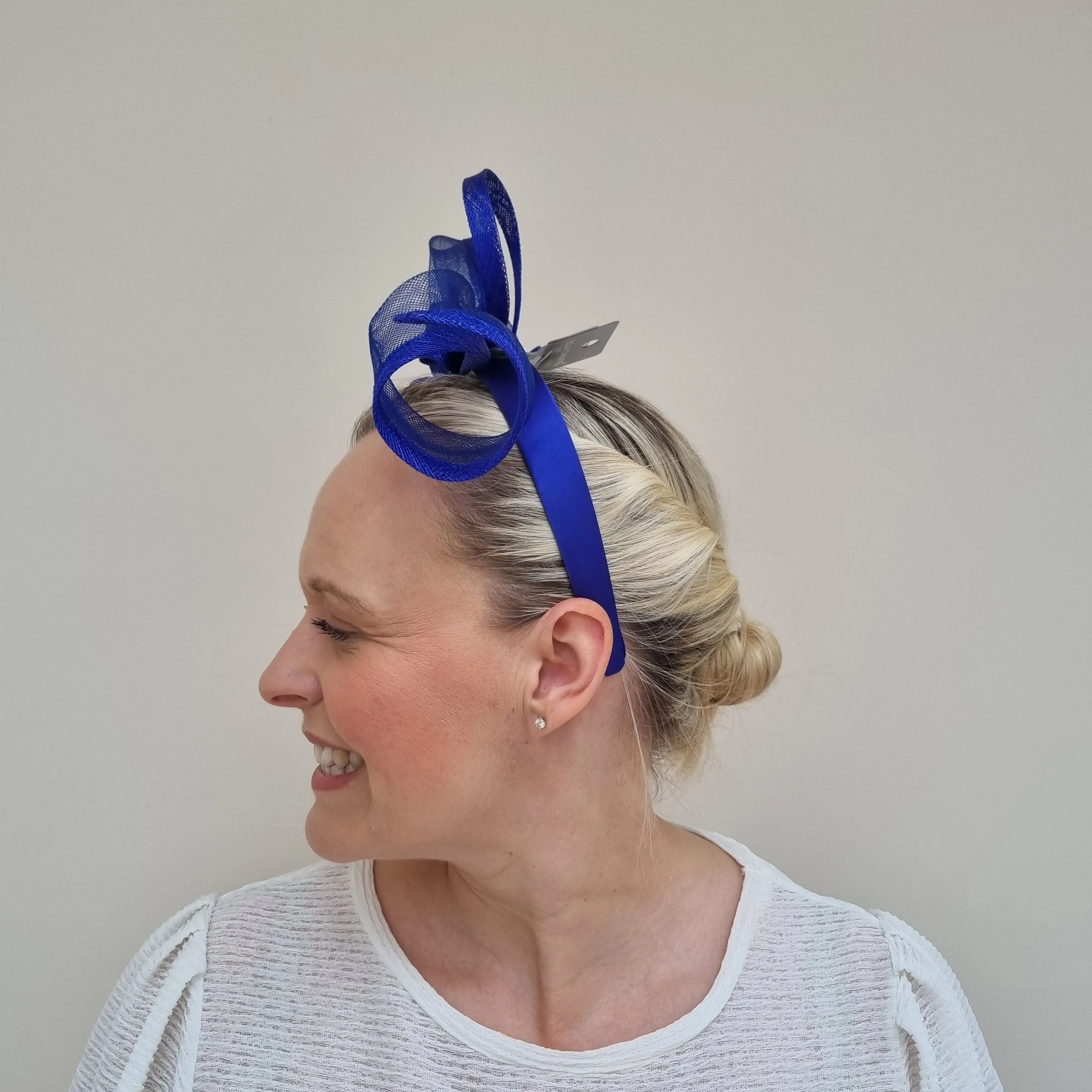 Boardmans Cecilia Looped Crin Headband in Royal