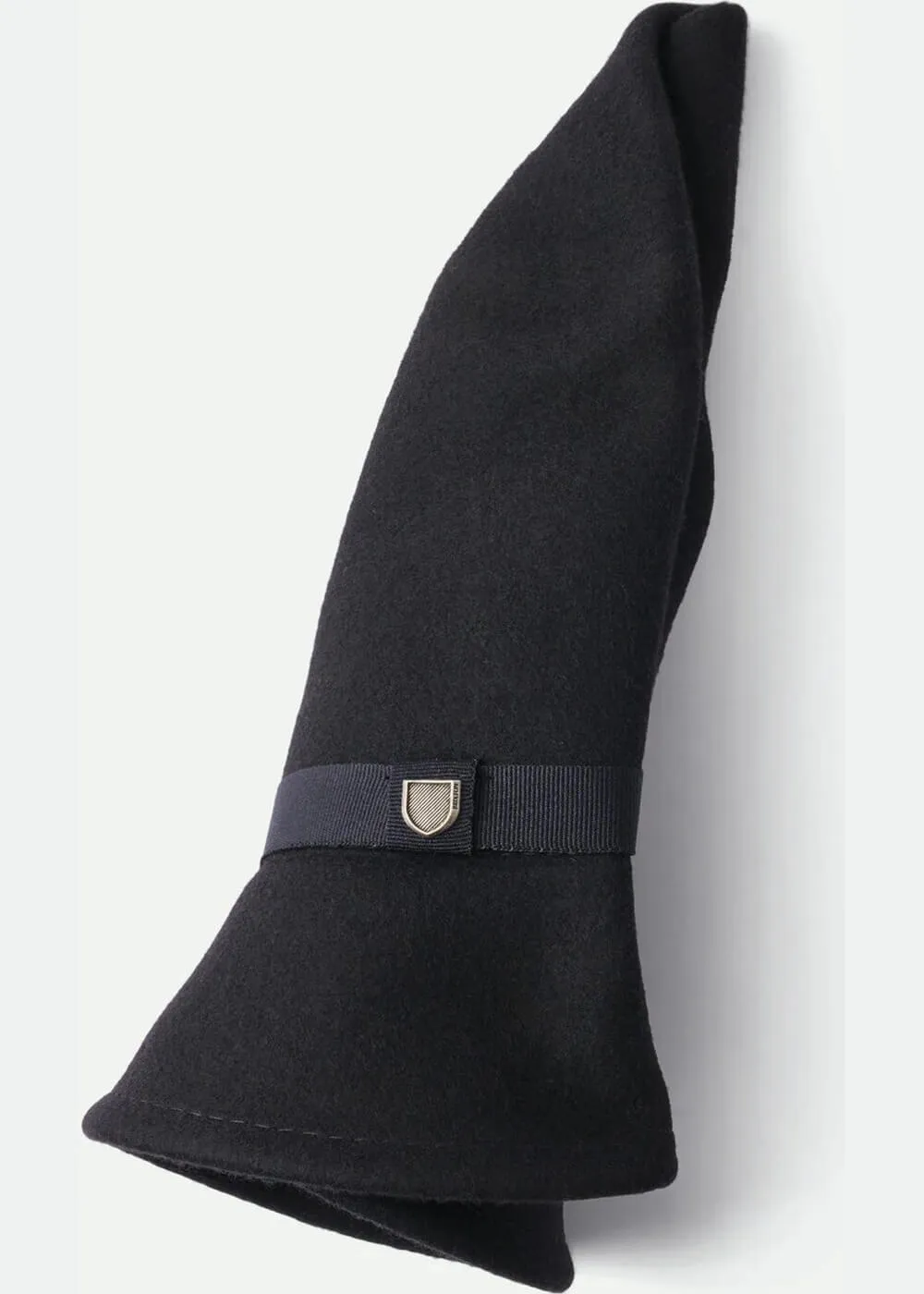 Brixton Messer Packable Fedora Hoed Zwart