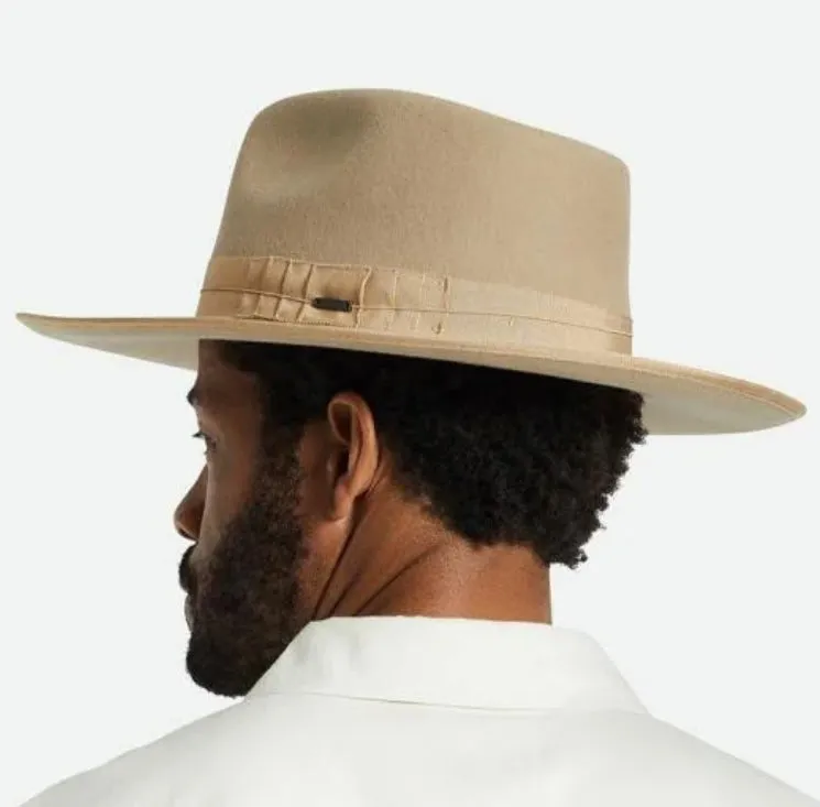 Brixton - Reno Fedora - Wool Felt - 2 Colours: Moss - S or Sand - XS
