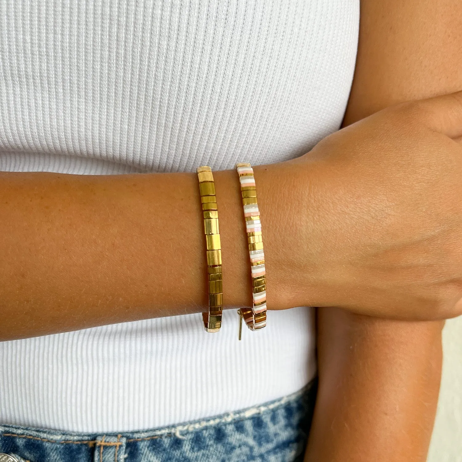 Caribbean Bracelet Set - Peony