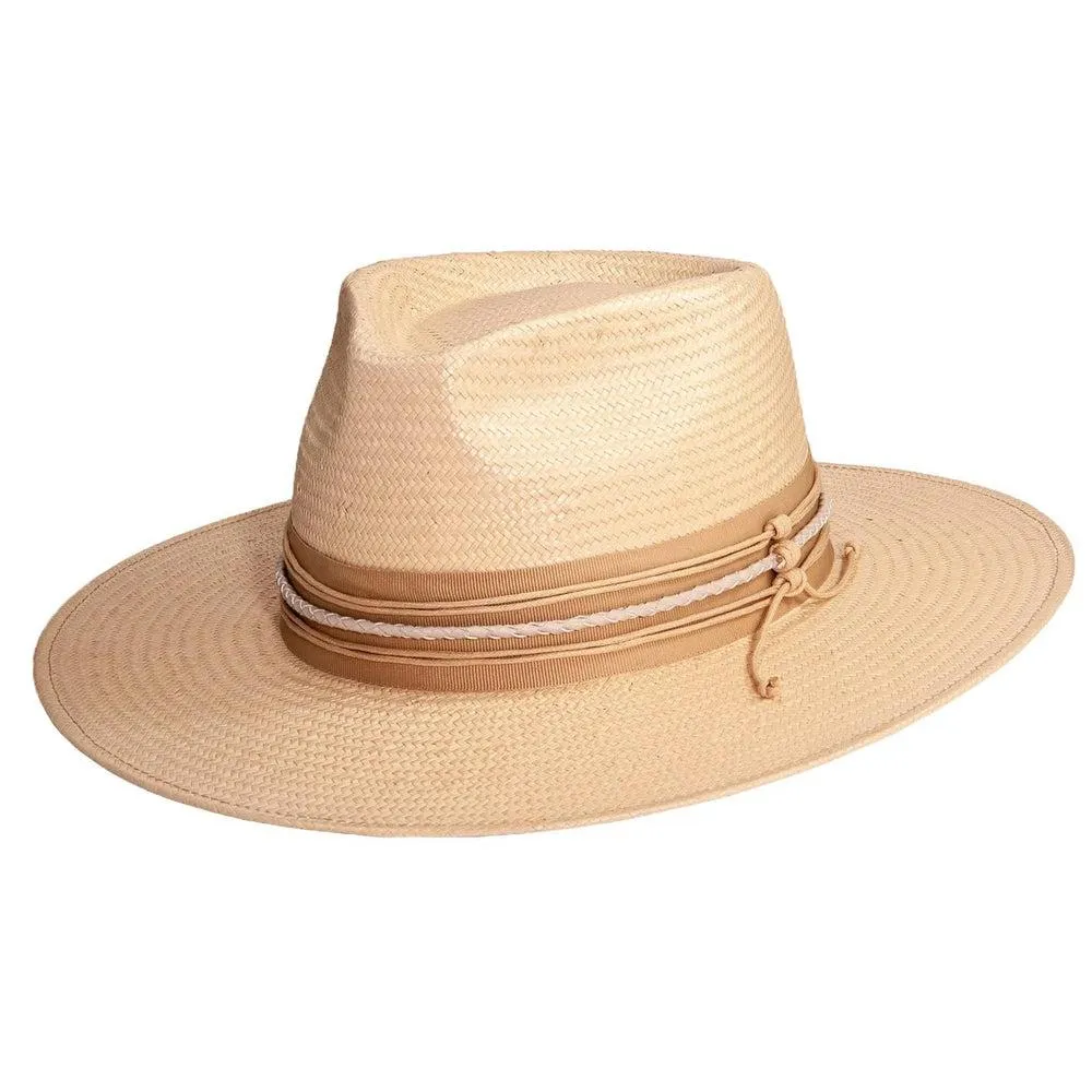 Corinth | Mens Wide Brim Straw Fedora Hat