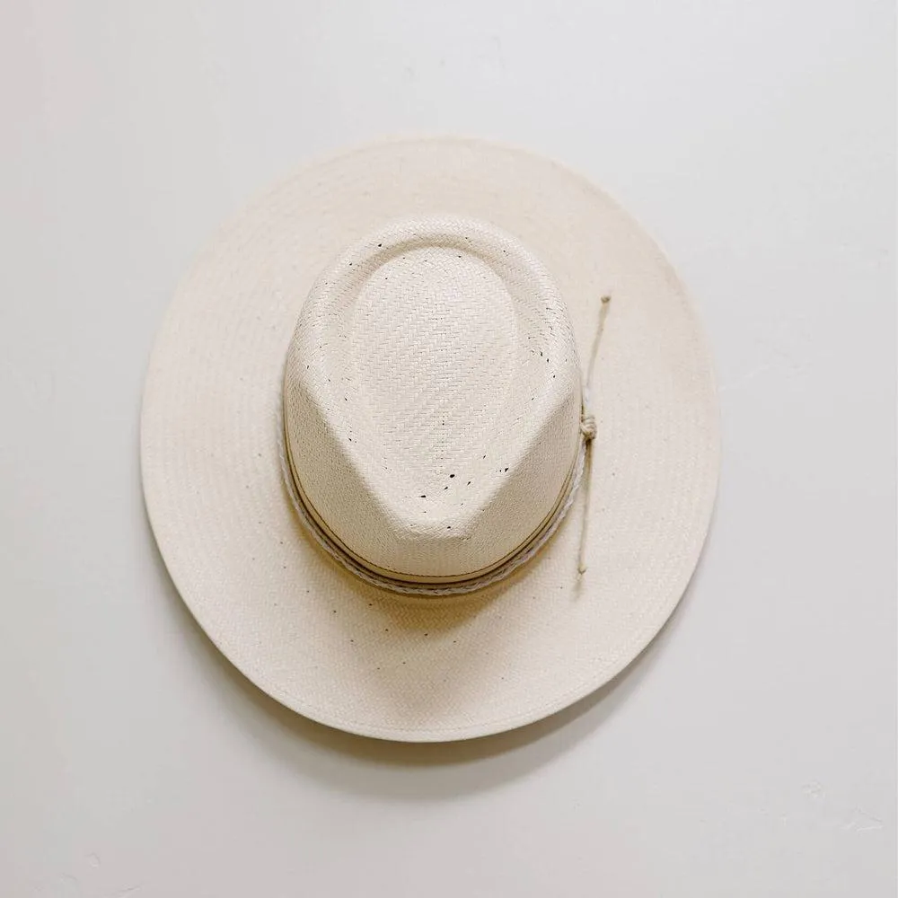 Corinth | Mens Wide Brim Straw Fedora Hat