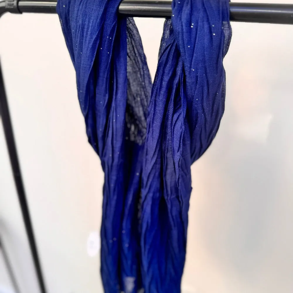 Crinkle Scarf Wrap with Subtle Sparkle