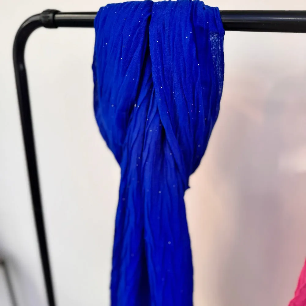 Crinkle Scarf Wrap with Subtle Sparkle