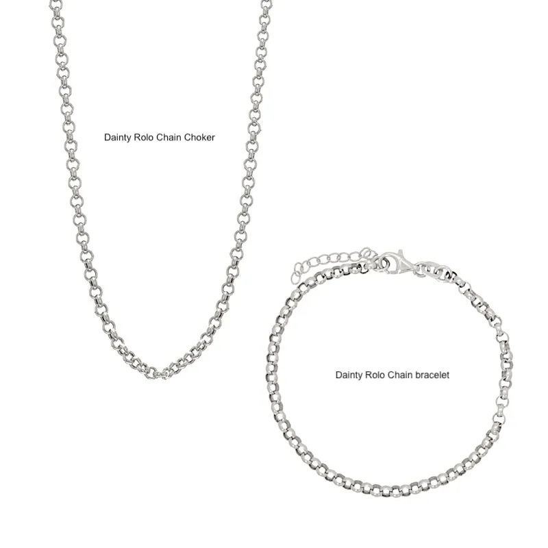 Dainty Rolo Chain Bracelet