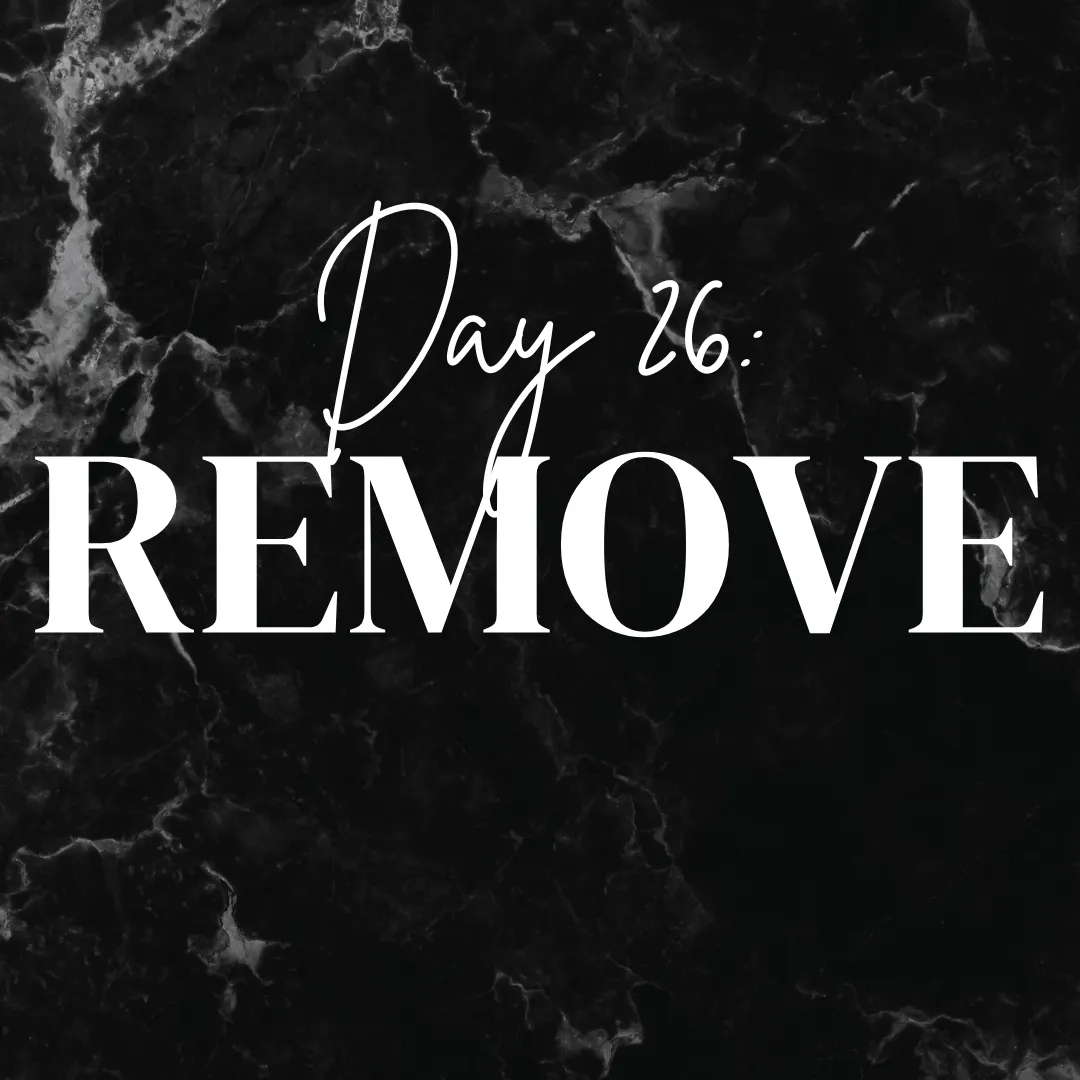 Day 26: Remove