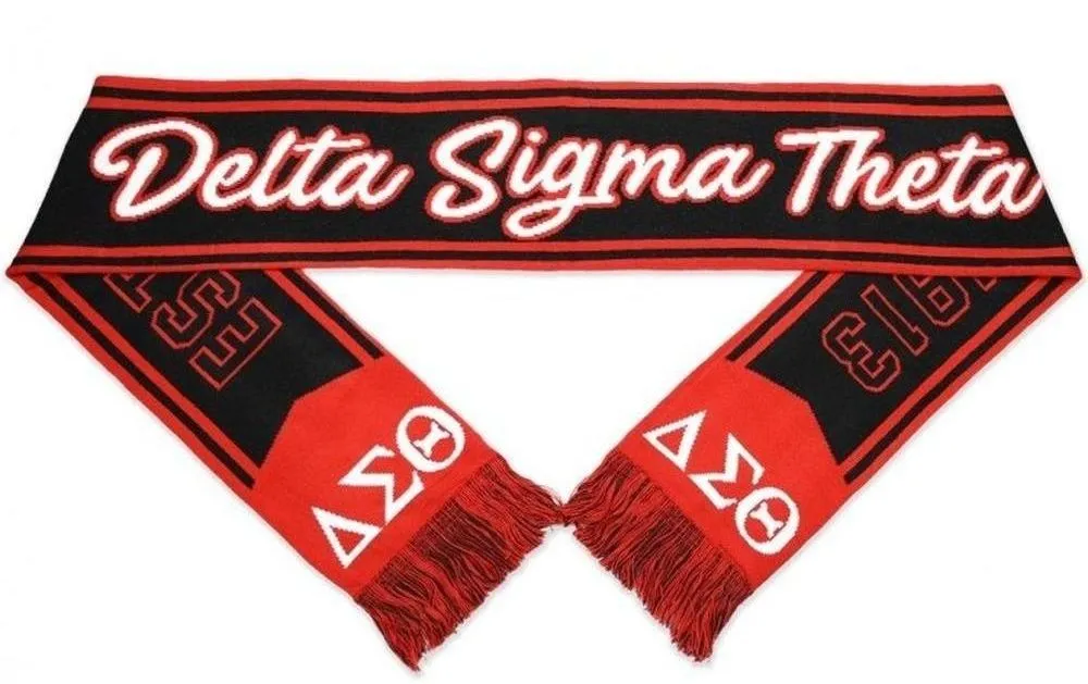 Delta Sigma Theta M6 Scarf Black