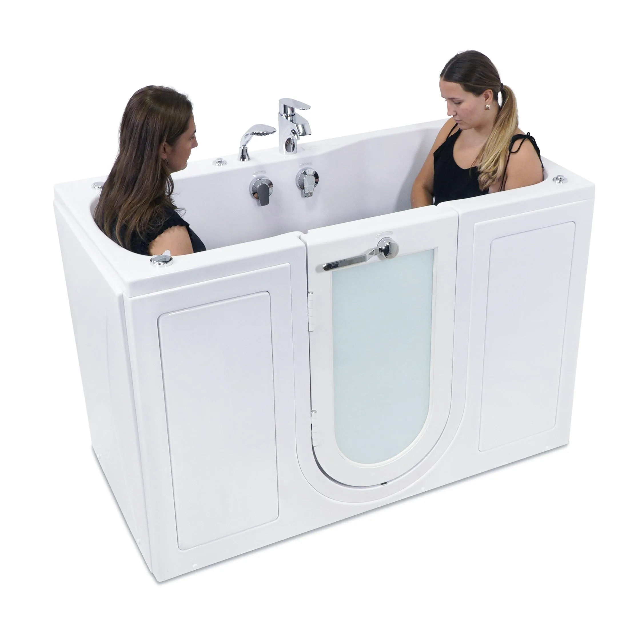 Ella's Bubble Tub4Two - Two Seat Acrylic Outward Swing Door Walk-In Bathtub (31.75″W x 60″L)