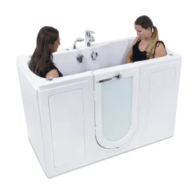 Ella's Bubble Tub4Two - Two Seat Acrylic Outward Swing Door Walk-In Bathtub (31.75″W x 60″L)