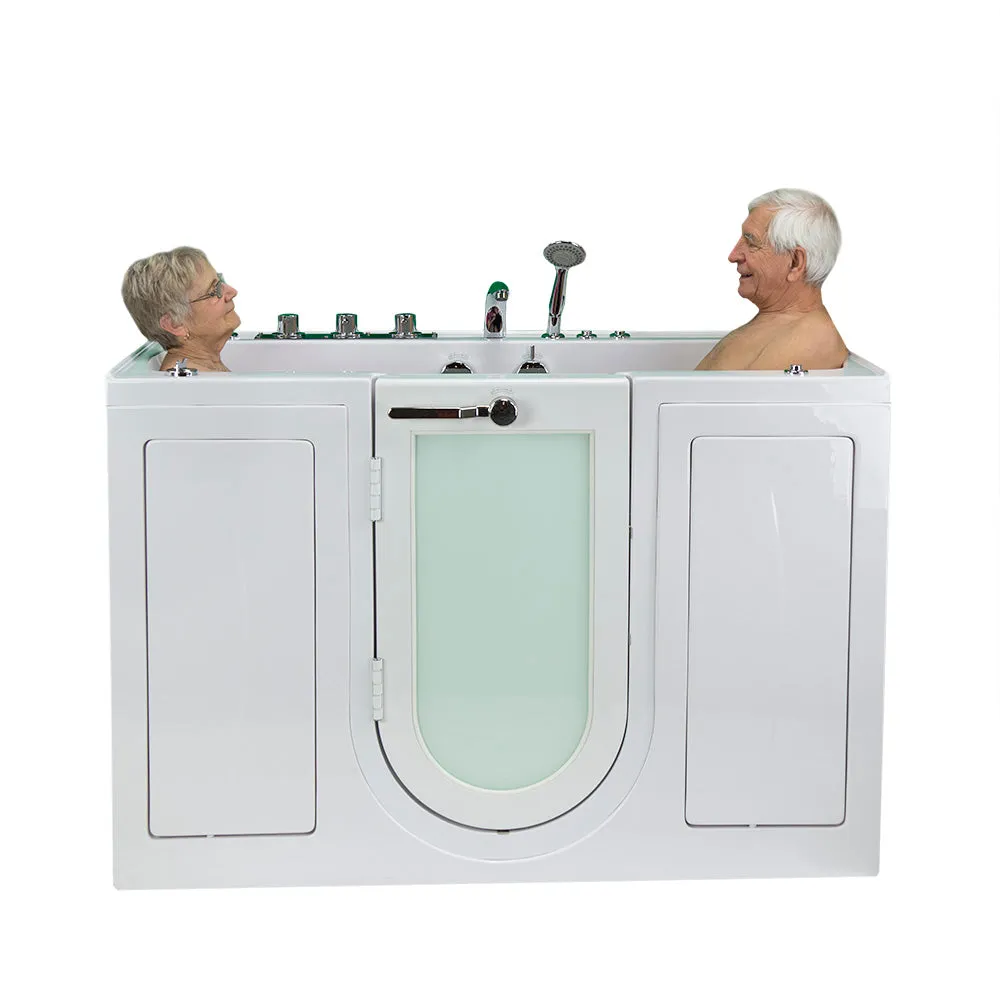 Ella's Bubble Tub4Two - Two Seat Acrylic Outward Swing Door Walk-In Bathtub (31.75″W x 60″L)