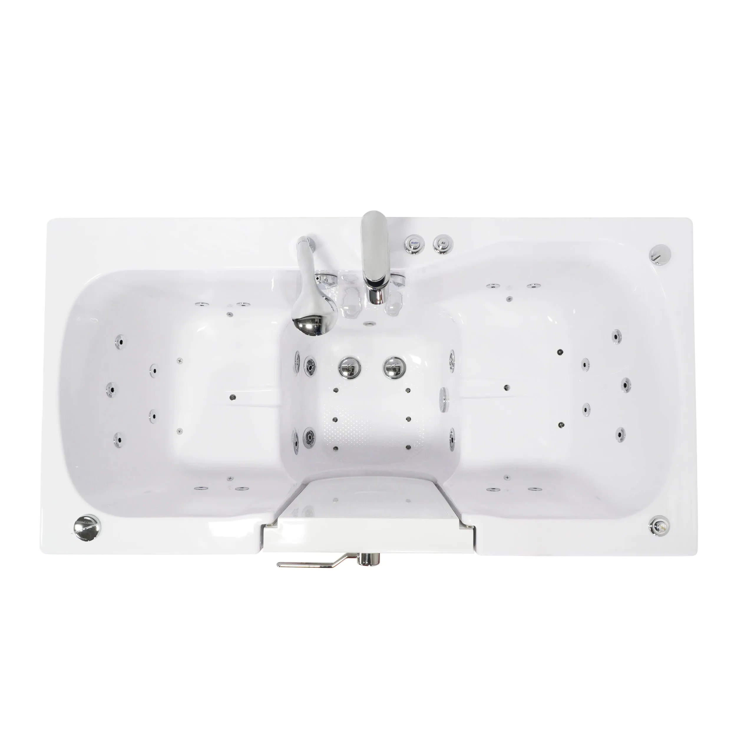 Ella's Bubble Tub4Two - Two Seat Acrylic Outward Swing Door Walk-In Bathtub (31.75″W x 60″L)