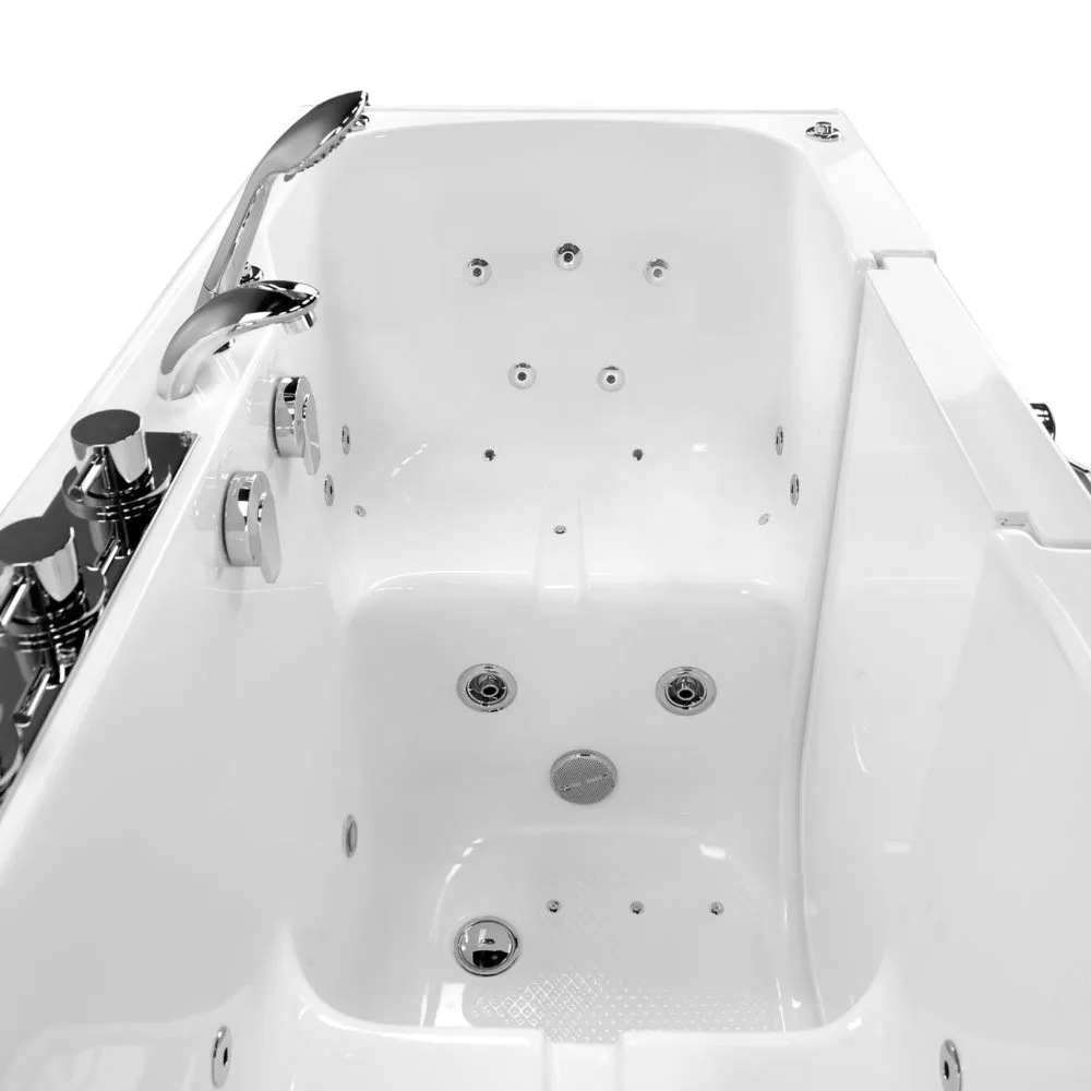 Ella's Bubble Tub4Two - Two Seat Acrylic Outward Swing Door Walk-In Bathtub (31.75″W x 60″L)