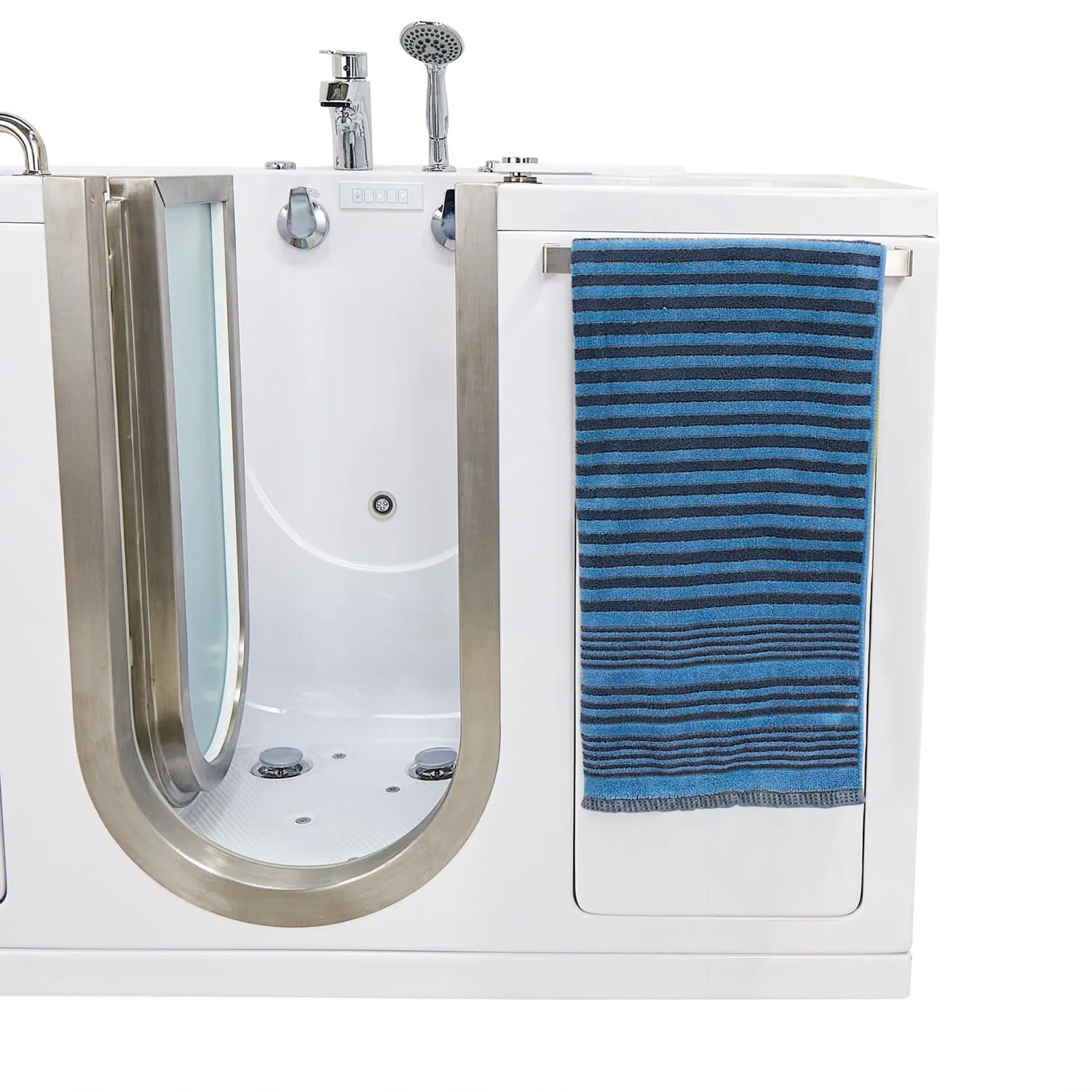 Ella's Bubbles The Companion Two-Seat Inward Swing Door Acrylic Walk-In Bathtub
