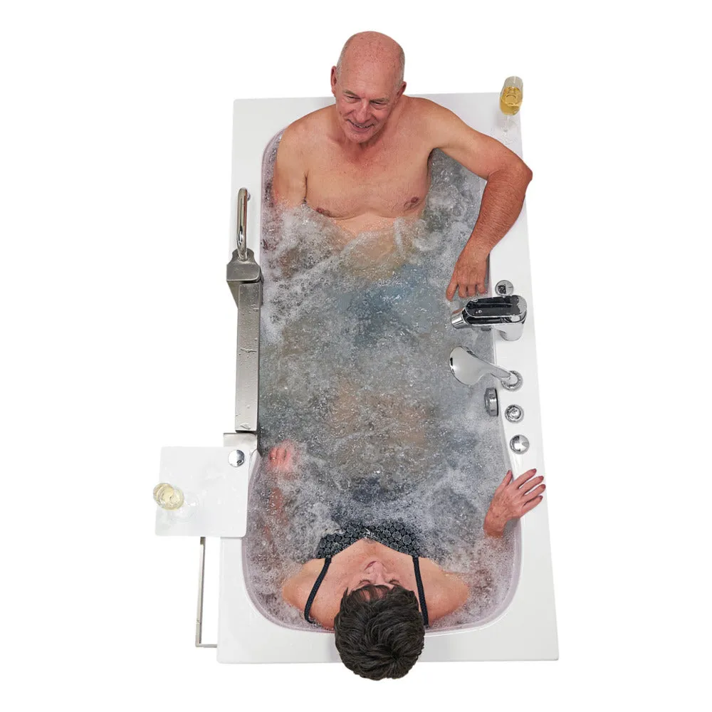 Ella's Bubbles The Companion Two-Seat Inward Swing Door Acrylic Walk-In Bathtub