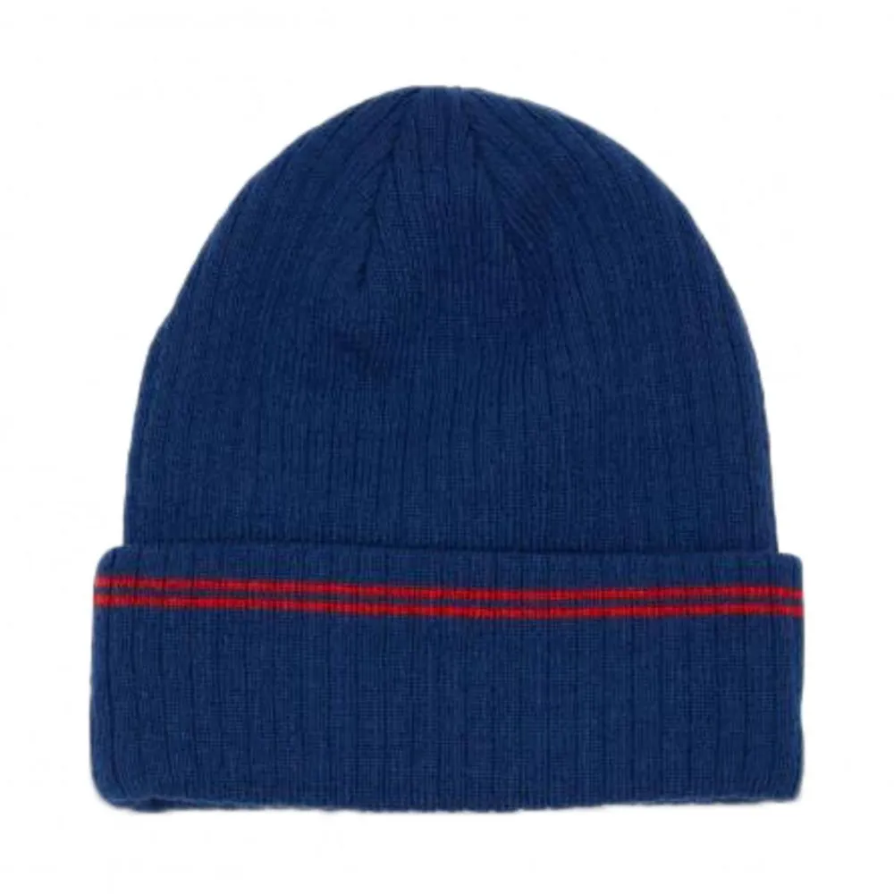 Felt Logo Beanie Cuffed Knit Hat