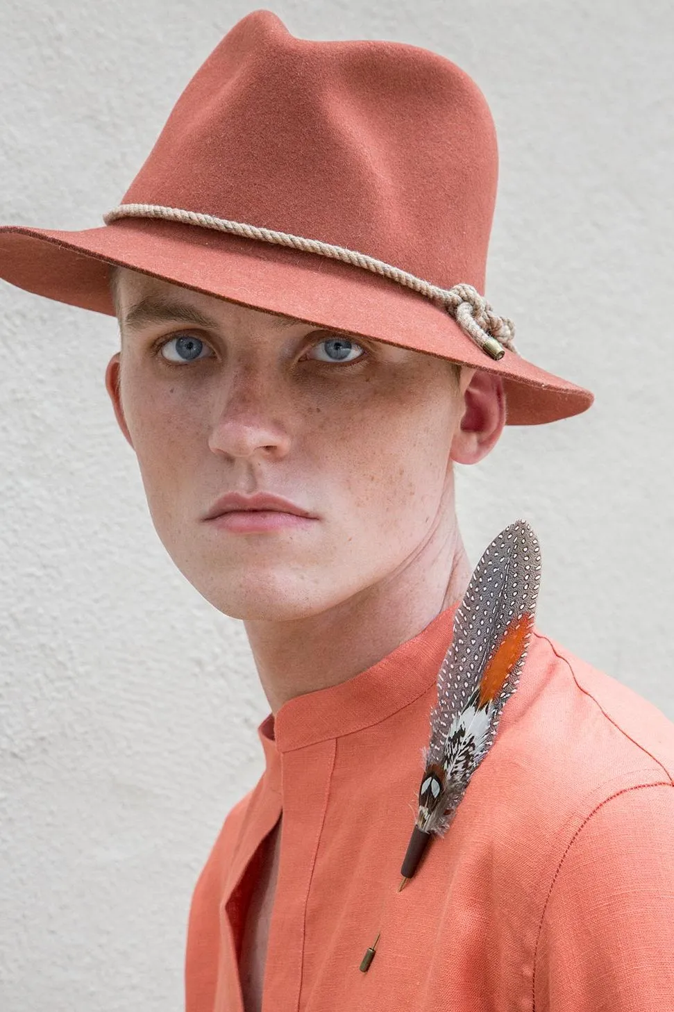 felted fedora rust