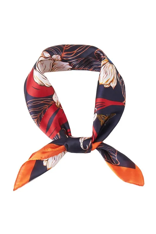 Flower With Butterfly Scarf