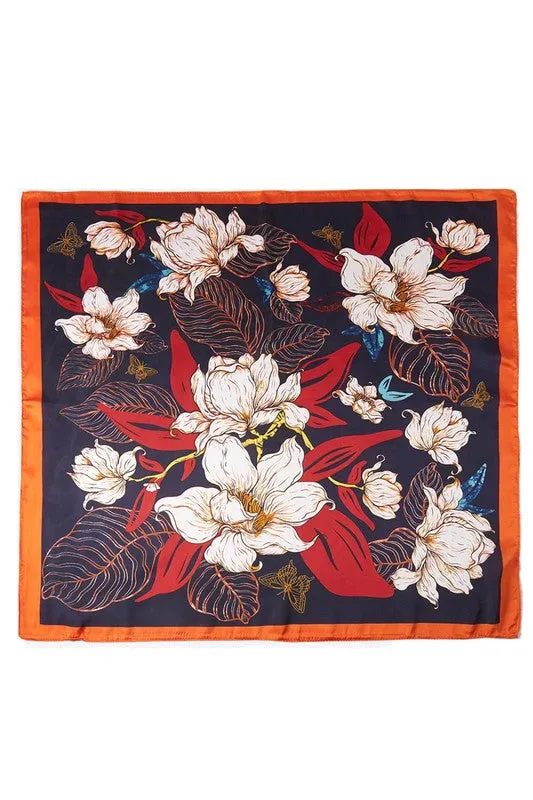 Flower With Butterfly Scarf