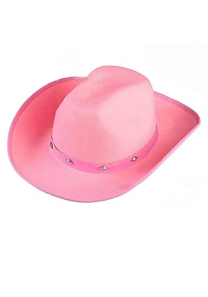Four Colors Rivet Cowgirl Hat