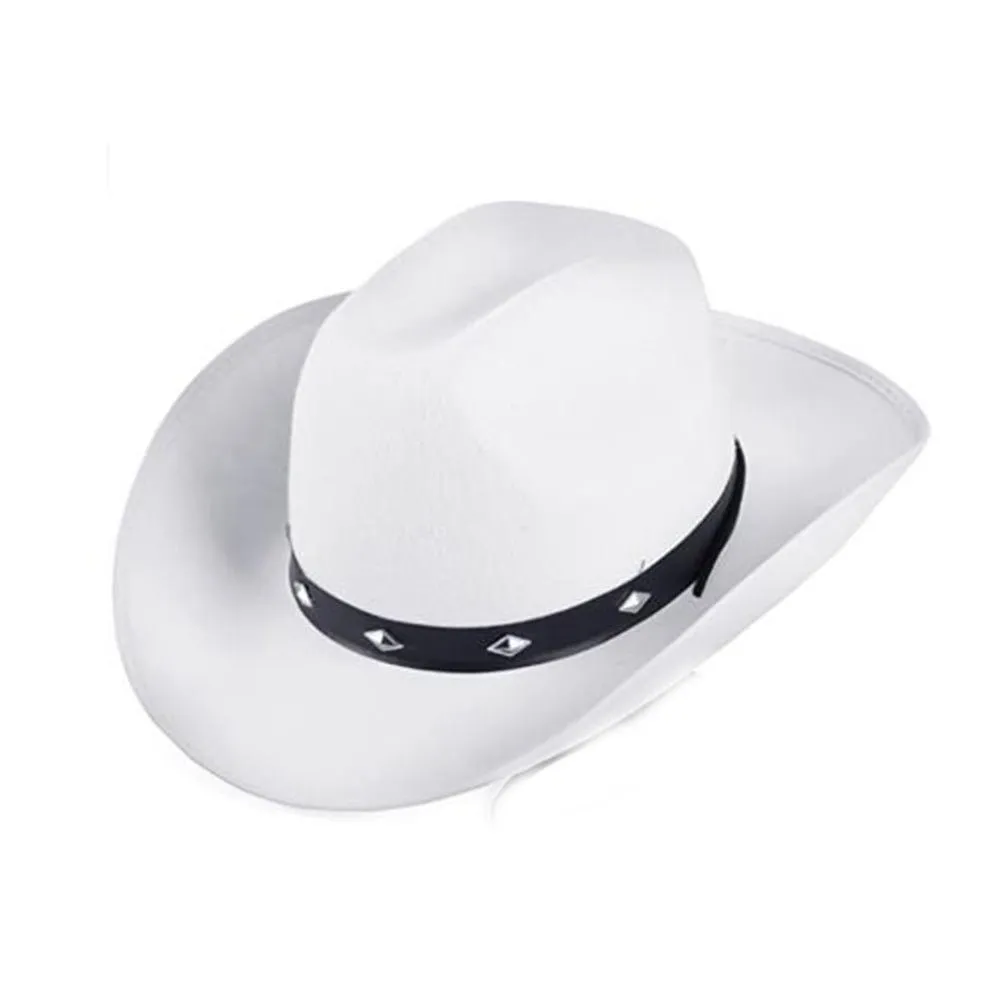 Four Colors Rivet Cowgirl Hat