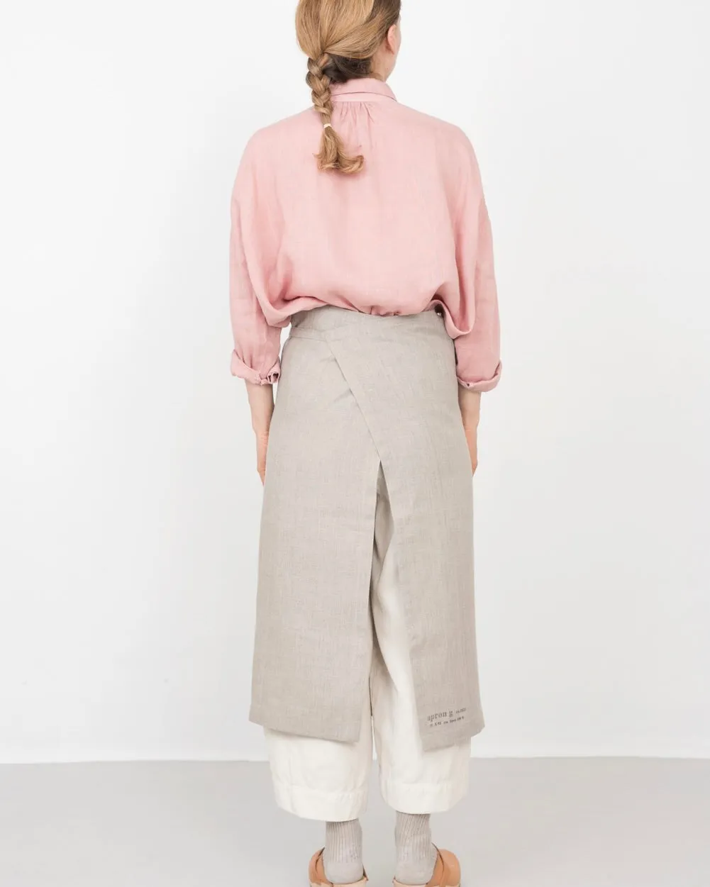 Garçon Apron: Natural with Stamp