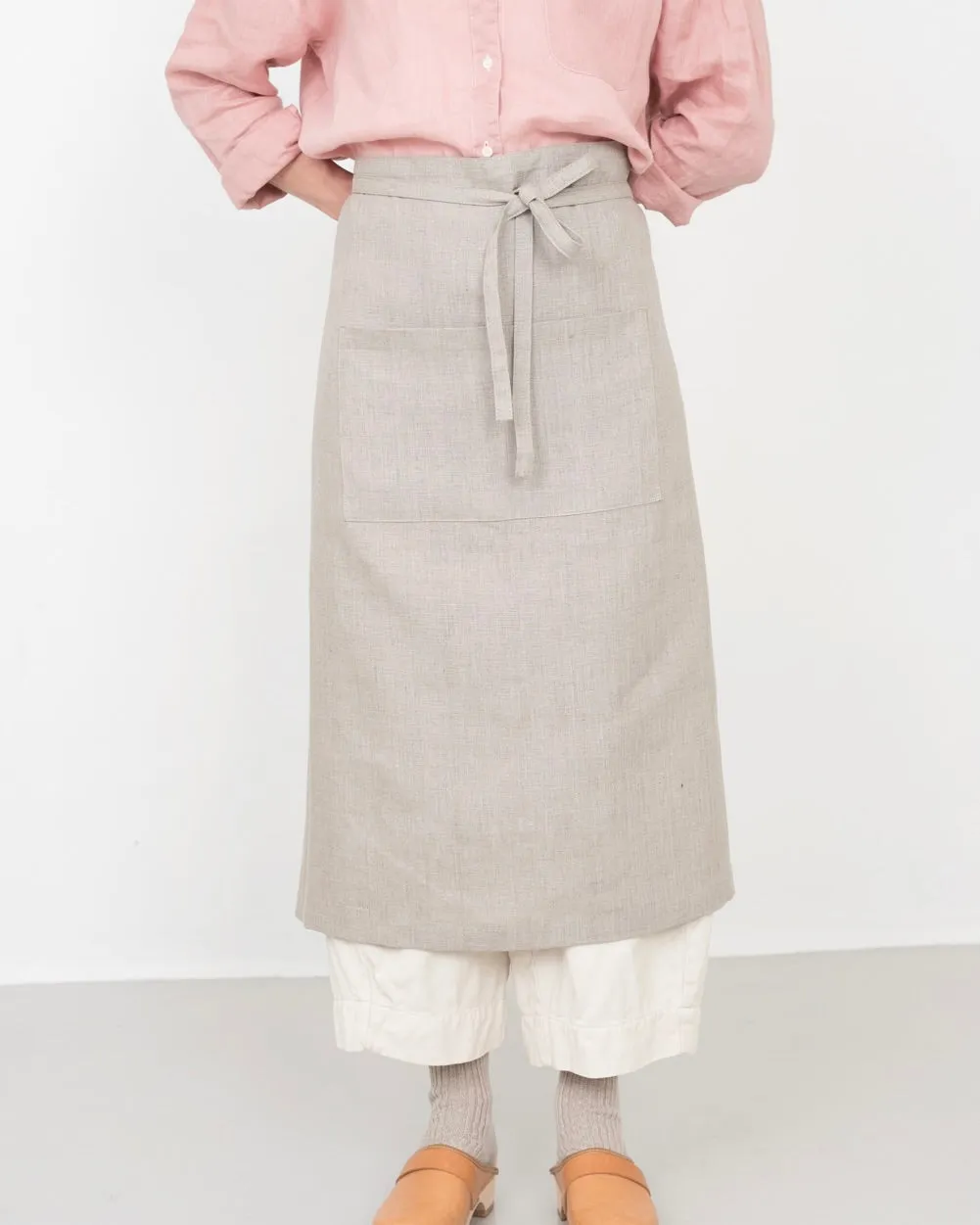 Garçon Apron: Natural with Stamp