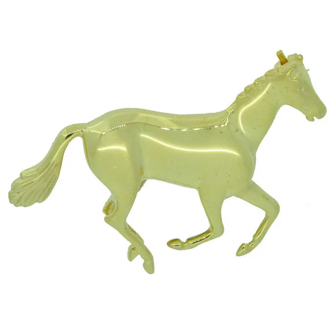 Gold Horse Brooch