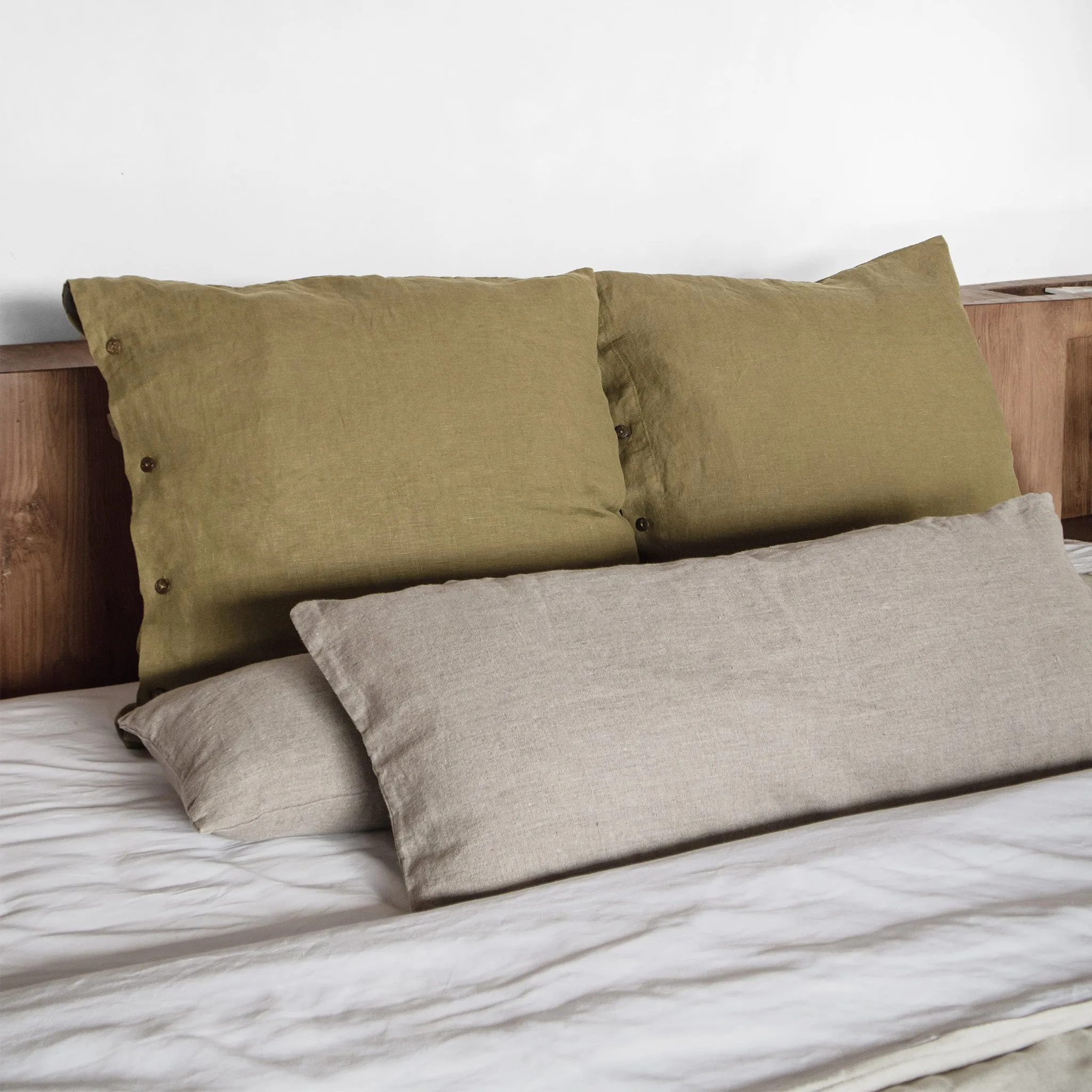 Heveya® Linen Throw Pillow Cases