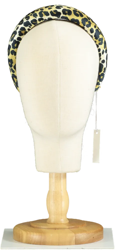 Jennifer Behr Thada Leopard Print Padded Headband