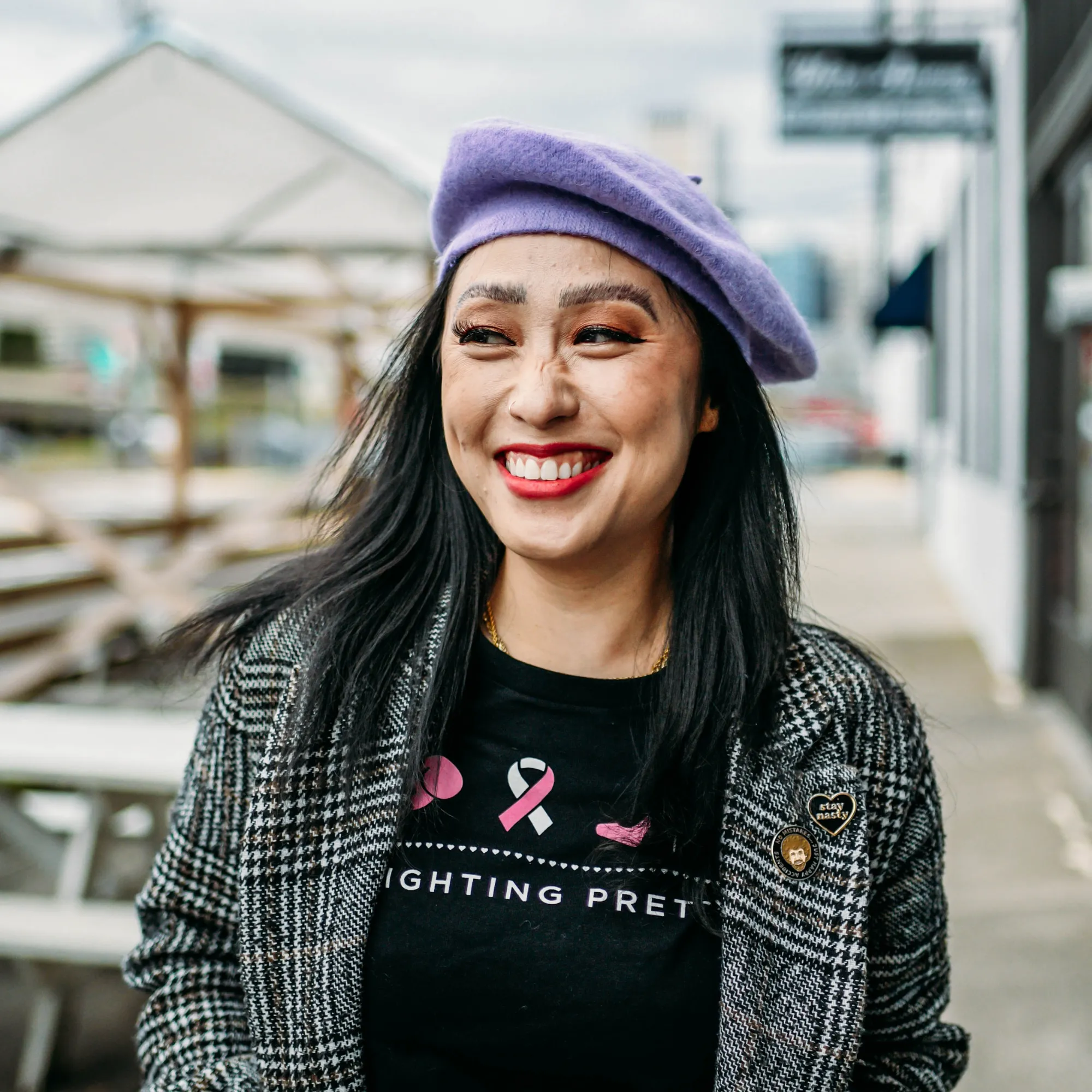 Lavender Beret