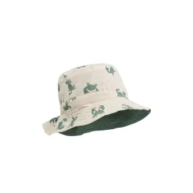 Liewood Sander Reversible Sun Hat - Crab Sandy - Peppermint