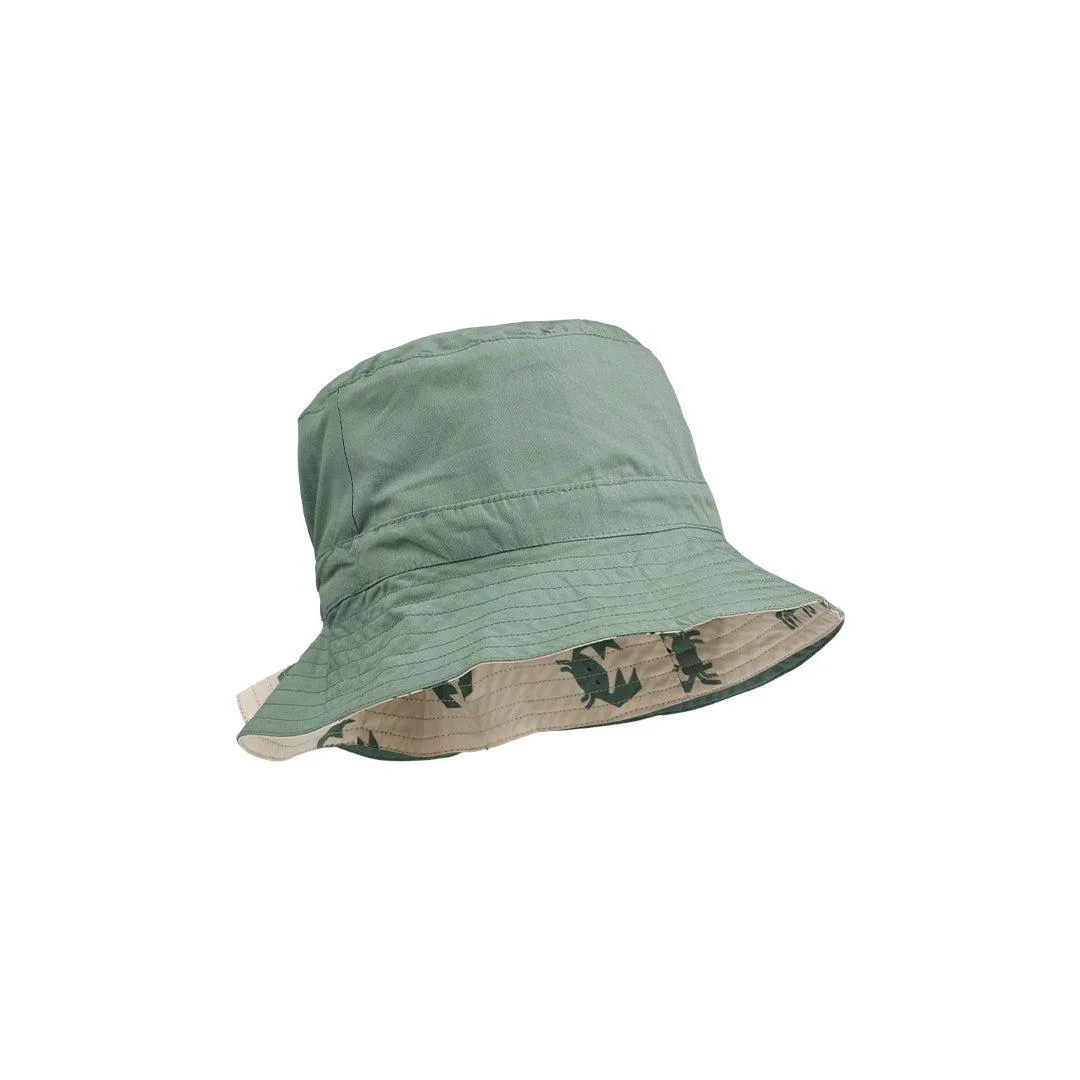 Liewood Sander Reversible Sun Hat - Crab Sandy - Peppermint