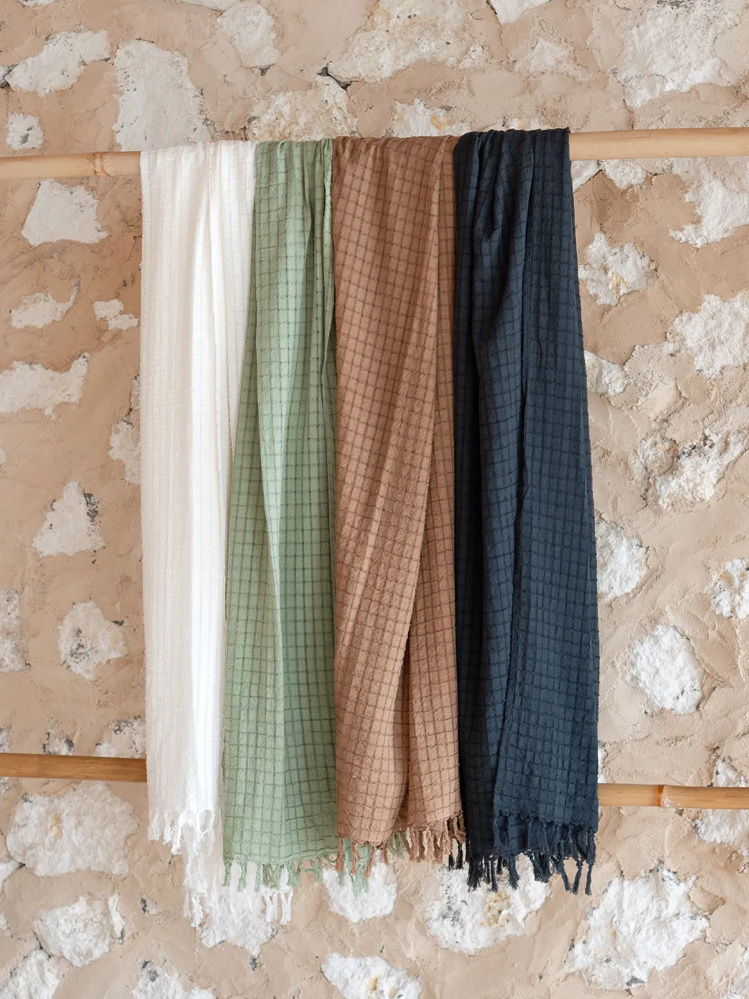 Lugano Cotton Scarf Charcoal