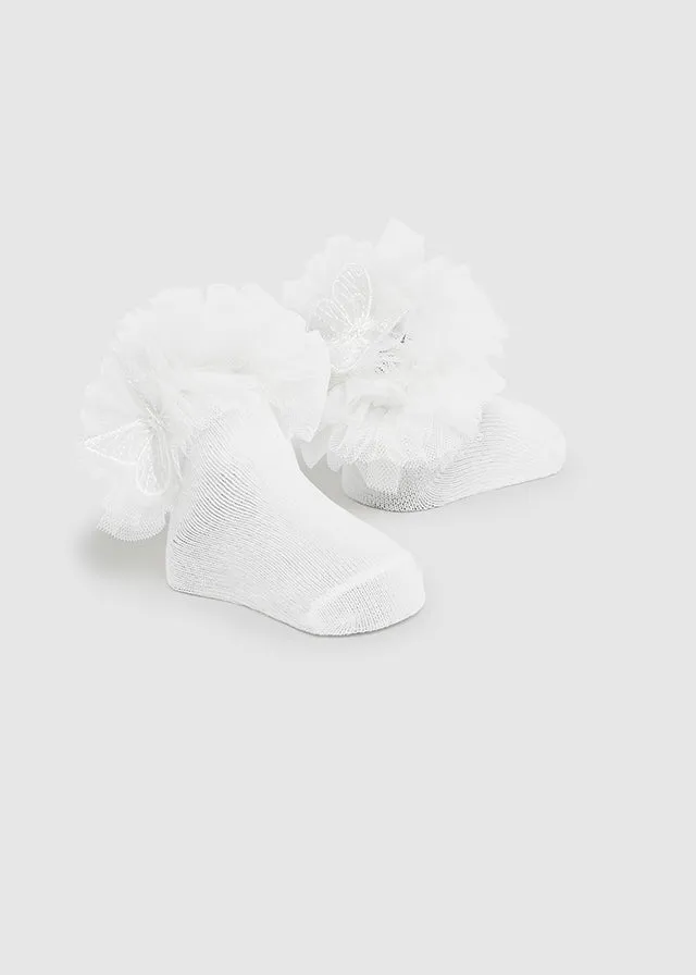 Mayoral 9710 095 - Natural Sock with Headband Set